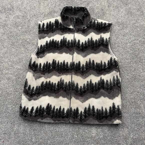 Glacier Gear Fleece Vest Mens Large Full Zip Warm Gorpcore Southwestern Retro - Picture 1 of 7